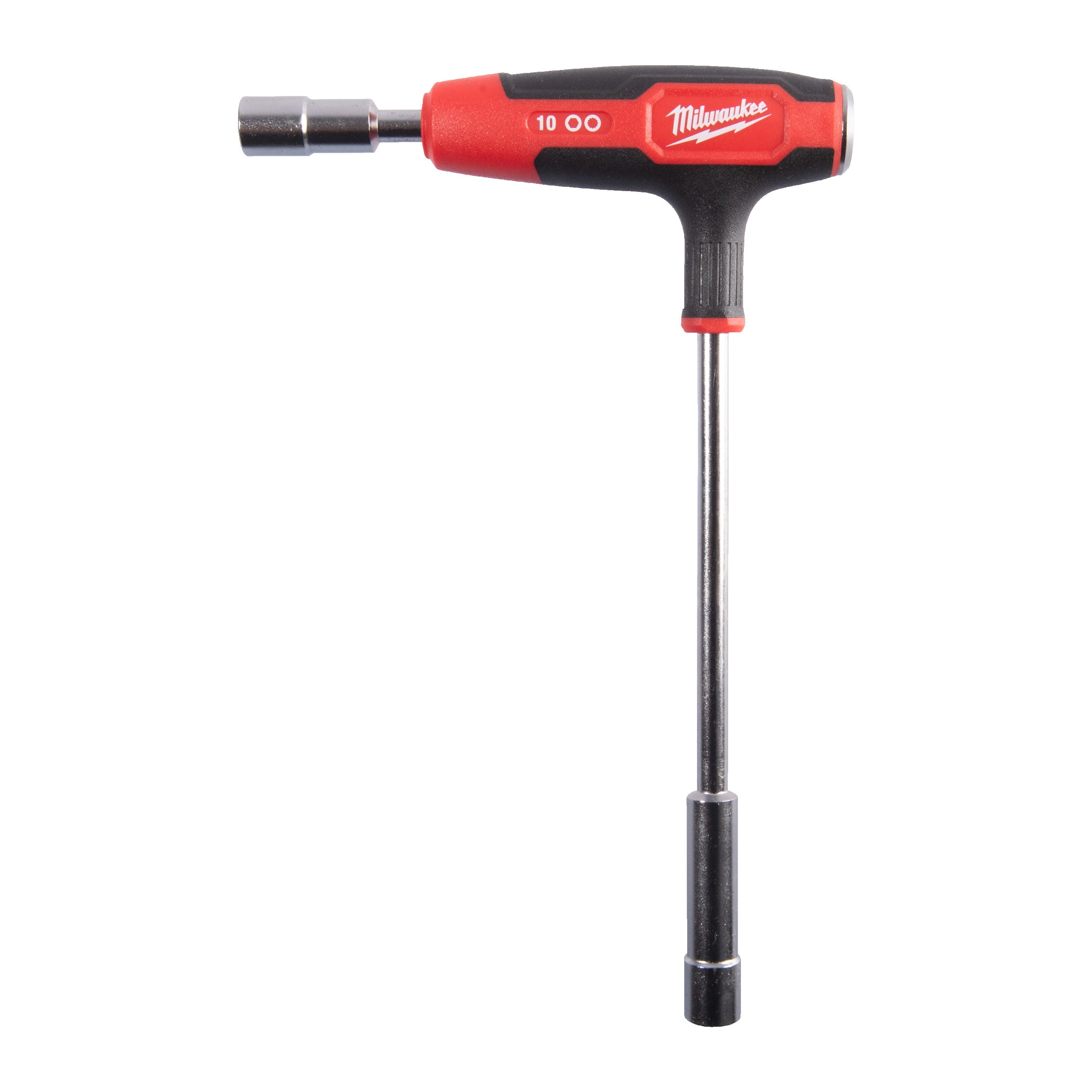 Șurubelniță / Cheie tubulară cu mâner în T Milwaukee 10mm Nut driver with T-handle Grip, cod 4932498711