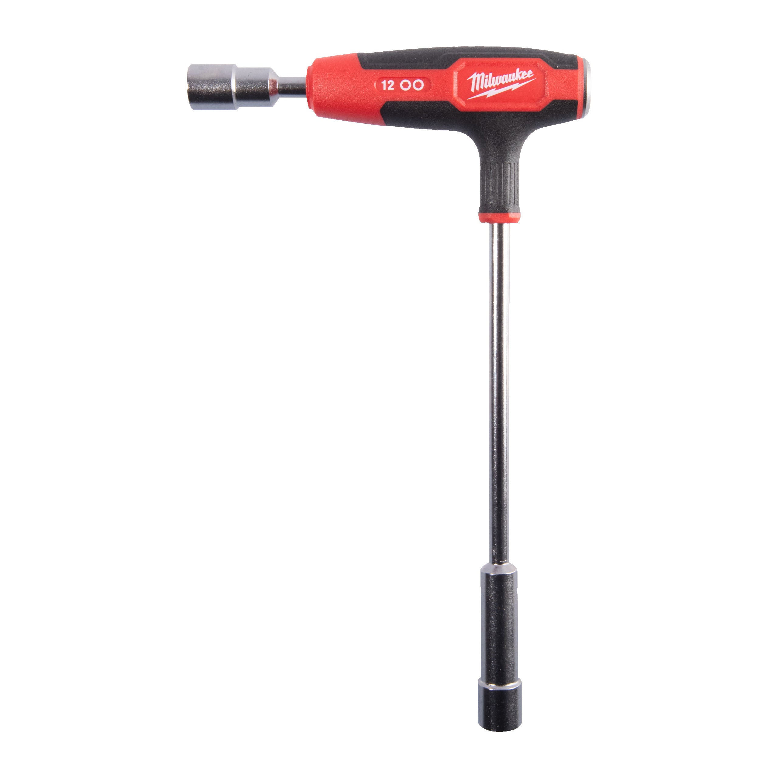 Șurubelniță Cheie tubulară cu mâner în T Milwaukee 12mm Nut driver with T-handle Grip, cod 4932498713
