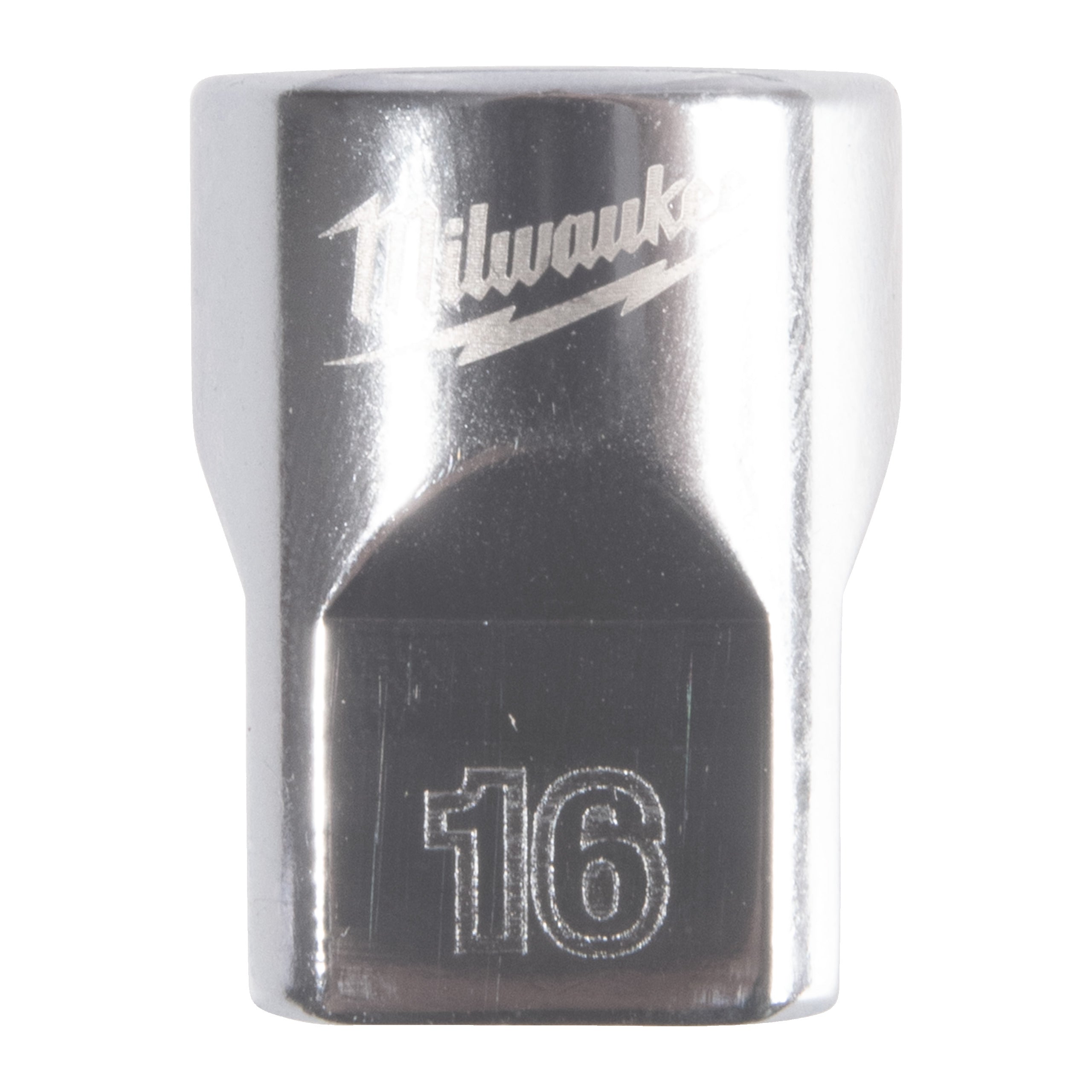 Cheie tubulară ⅜″ metrică, 12 puncte Milwaukee 3/8'' Drive Metric Standard 12-Point Socket - 16mm, cod 4932498808