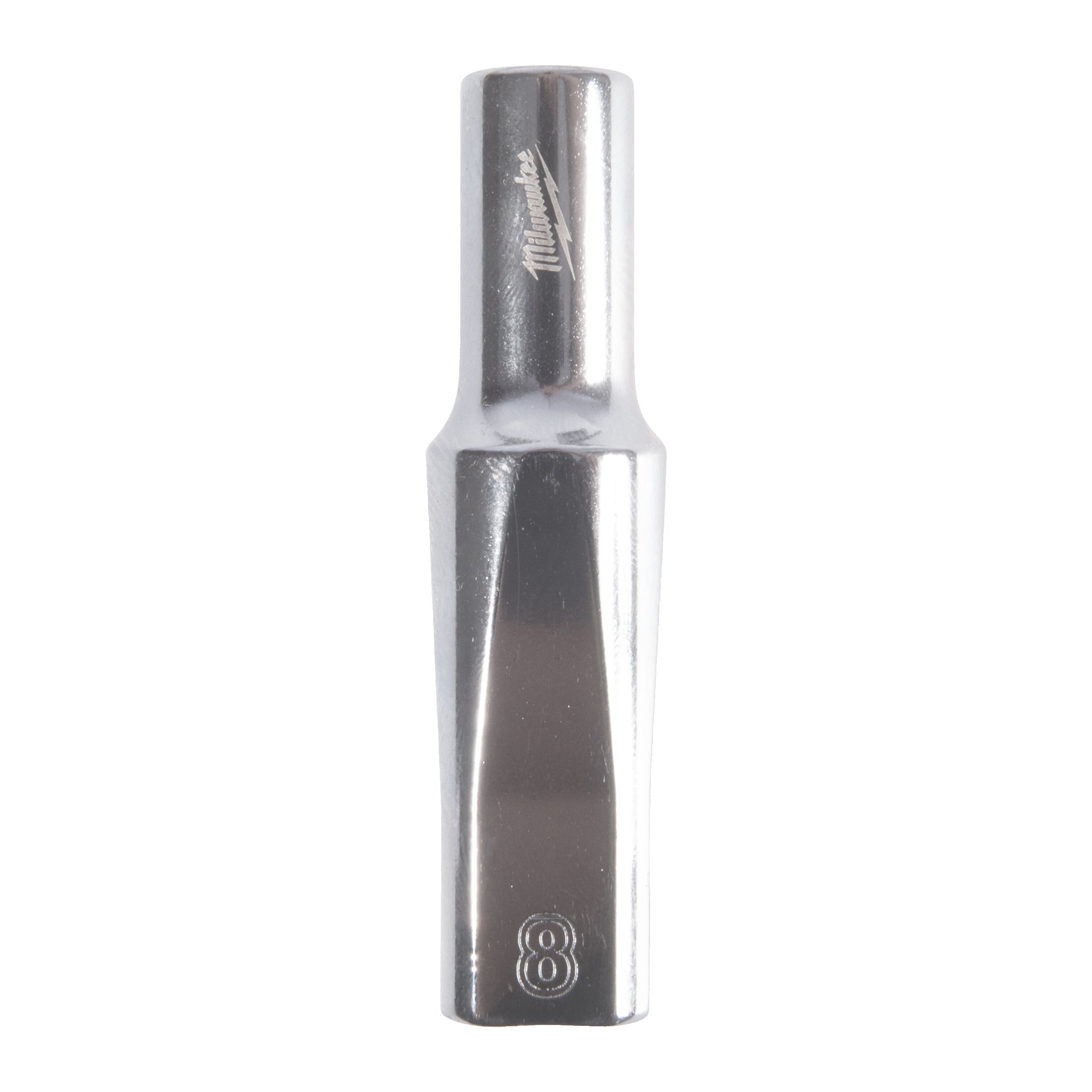 Cheie tubulară lungă ⅜″ metrică, 12 puncte Milwaukee 3/8'' Drive Metric Deep 12-Point Socket - 8mm, cod 4932498812