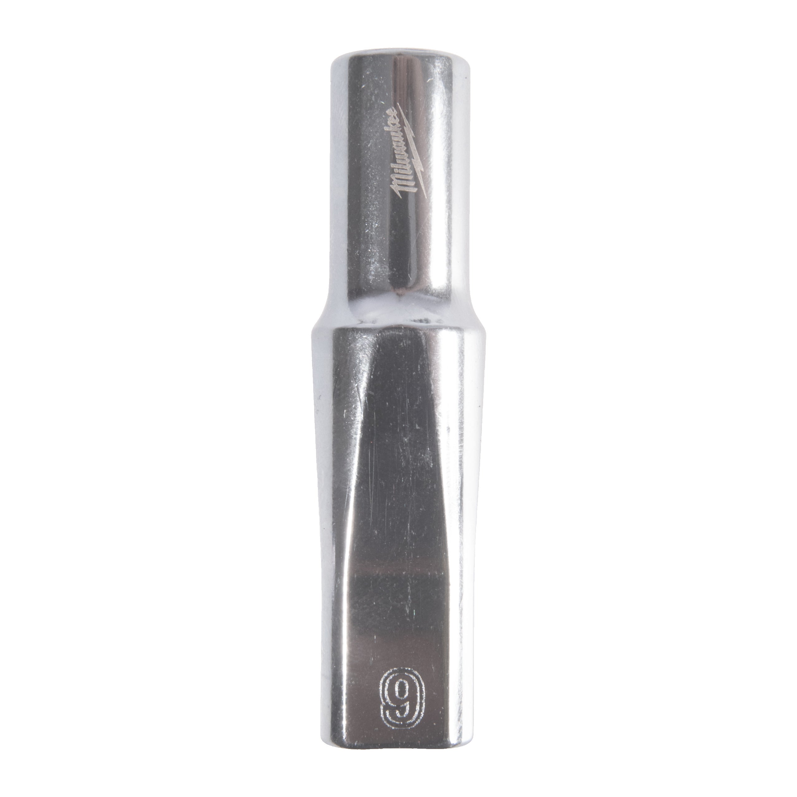 Cheie tubulară lungă ⅜″ metrică, 12 puncte Milwaukee 3/8'' Drive Metric Deep 12-Point Socket - 9mm, cod 4932498813
