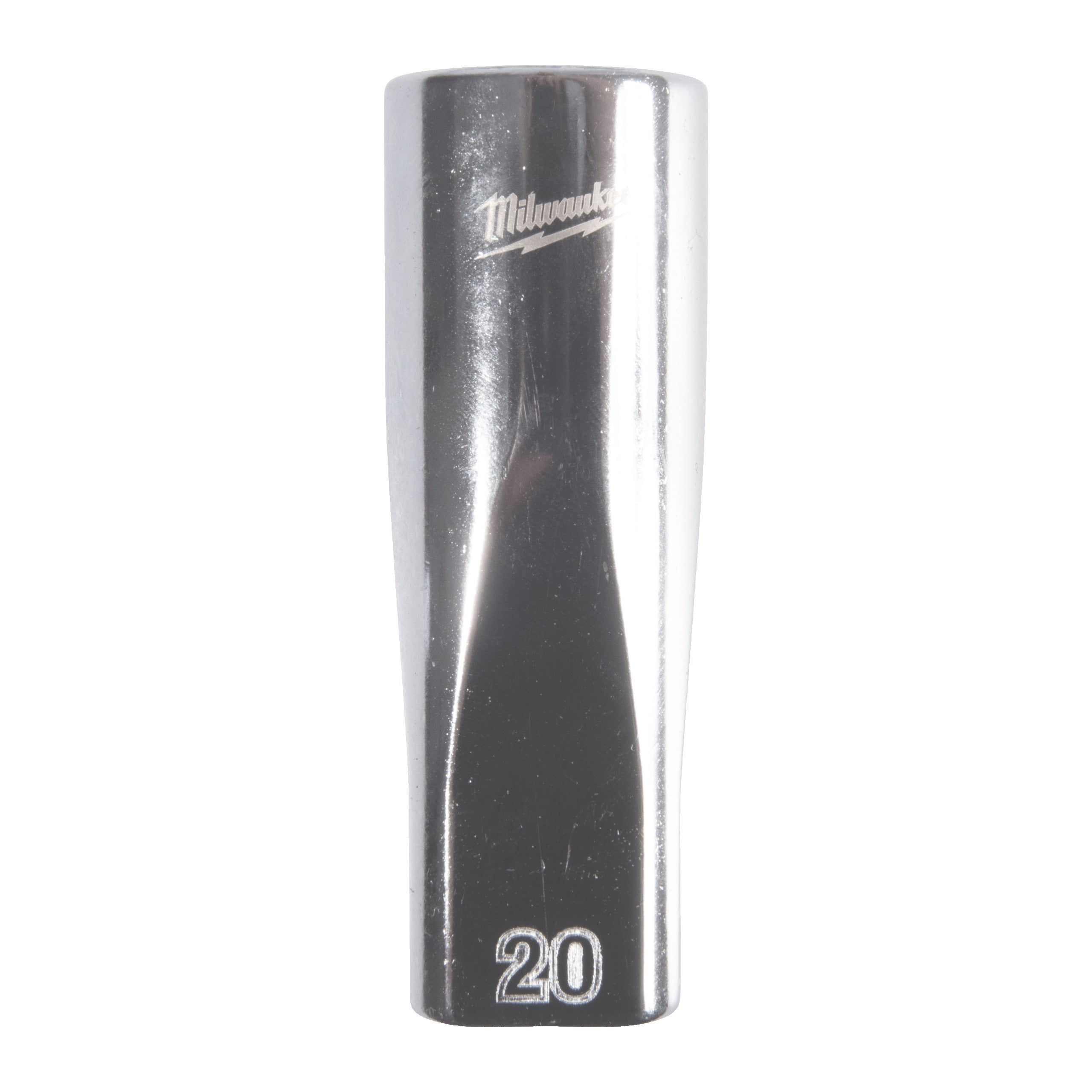 Cheie tubulară lungă ½″ metrică, 12 puncte Milwaukee 1/2'' Drive Metric Deep 12-Point Socket - 20mm, cod 4932498841