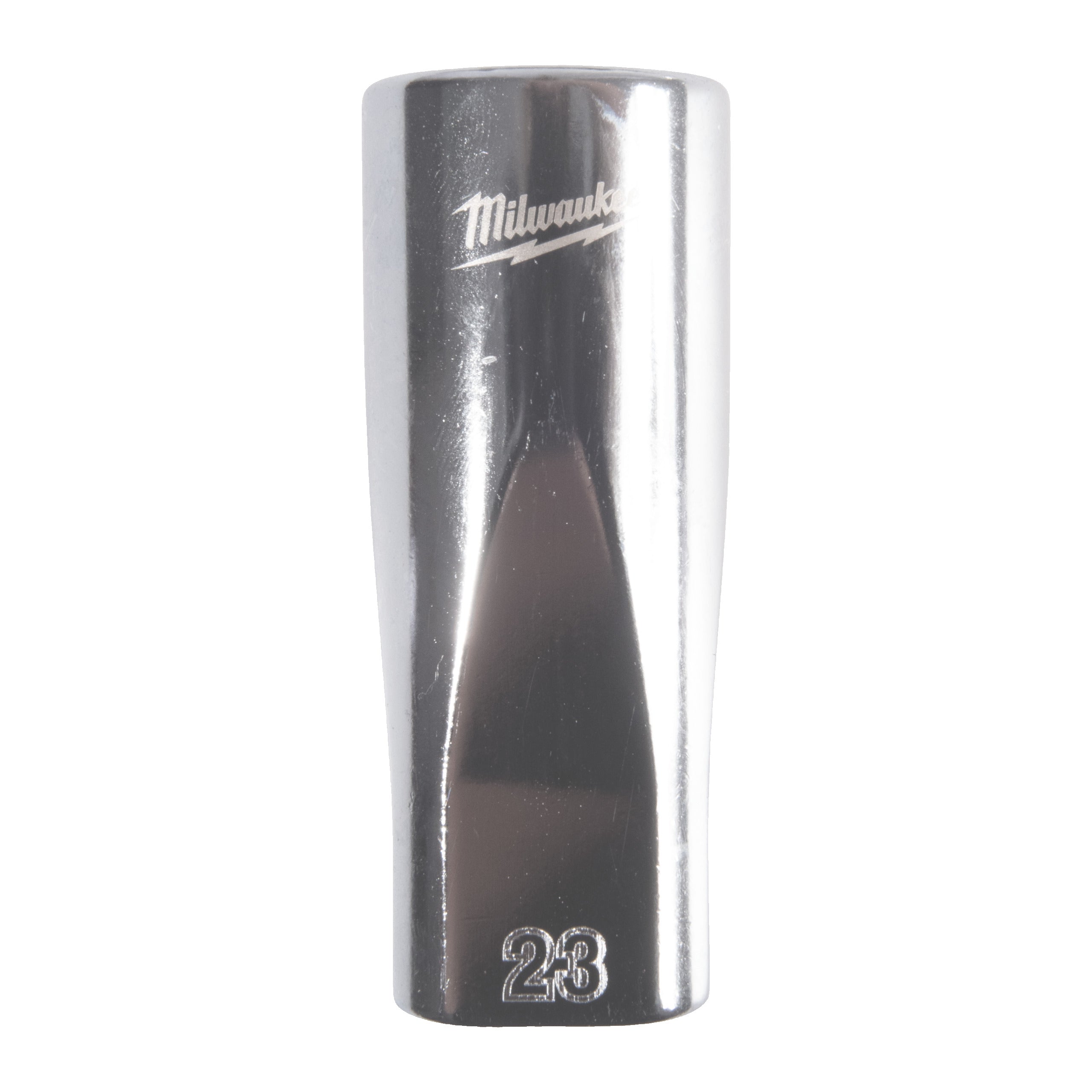 Cheie tubulară lungă ½″ metrică, 12 puncte Milwaukee 1/2'' Drive Metric Deep 12-Point Socket - 23mm, cod 4932498844