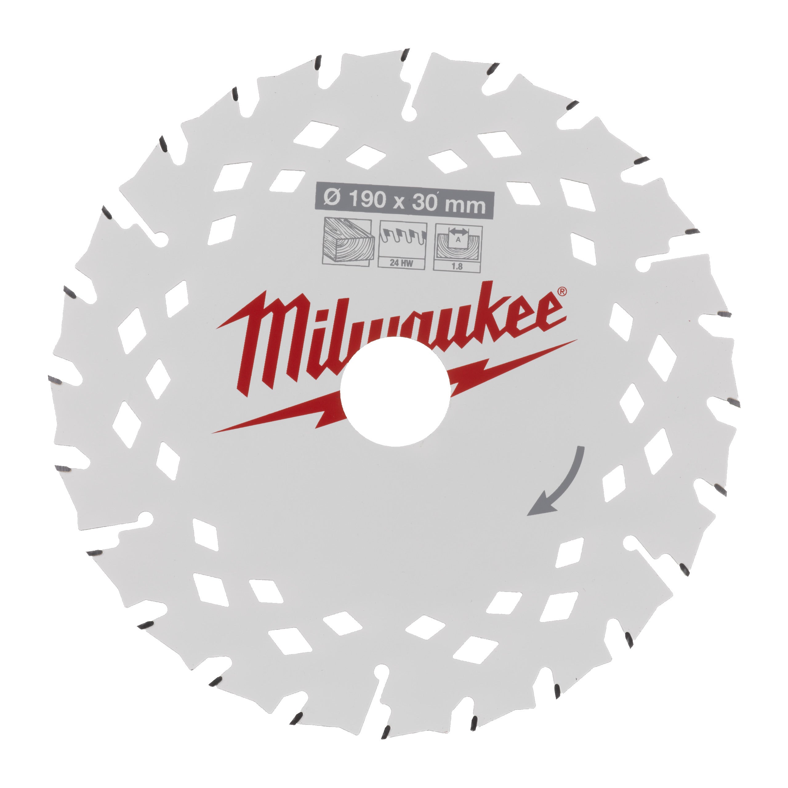 muuuuページ Pânză circular Milwaukee 190x30x1,8x24ATB - 1 buc, cod 4932498976