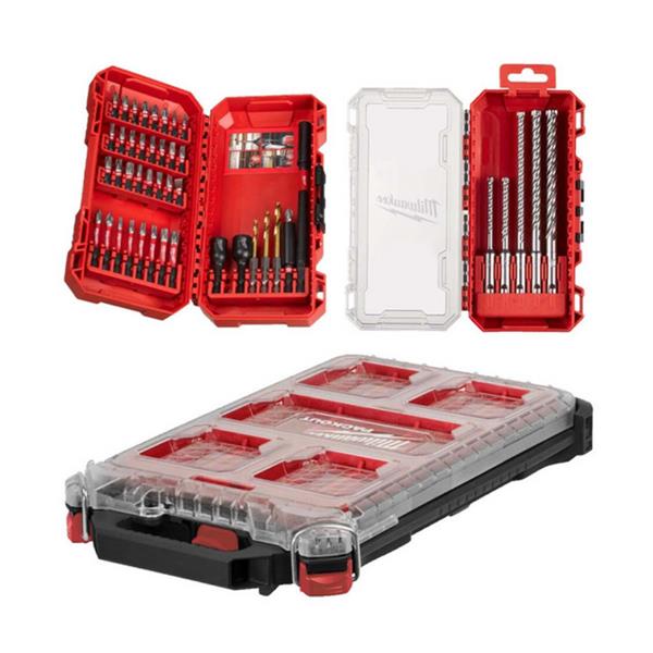 Set PACKOUT Milwaukee compact slim + 4932498297 + 4932492004 – 45 buc, cod 4932499761