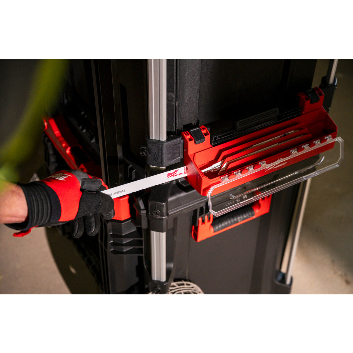 Suport lateral PACKOUT™ Accesoriu pentru cutia de scule PACKOUT™ Milwaukee Packout Tool Box Accessory Case Attachment, cod 4932500150