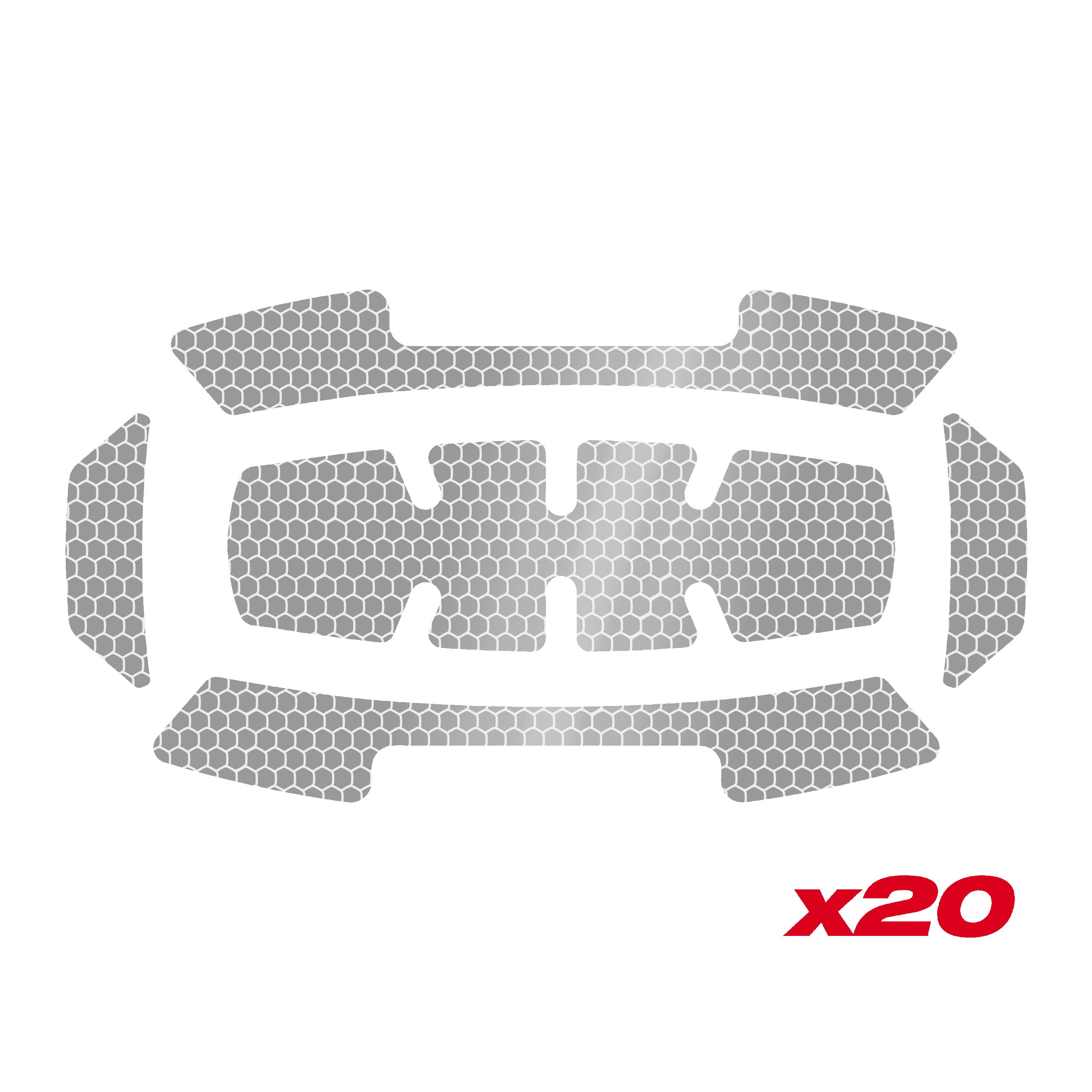 Benzi reflectorizante Milwaukee BOLT™ Reflective stickers - Silver - 20 pack, cod 4932500168