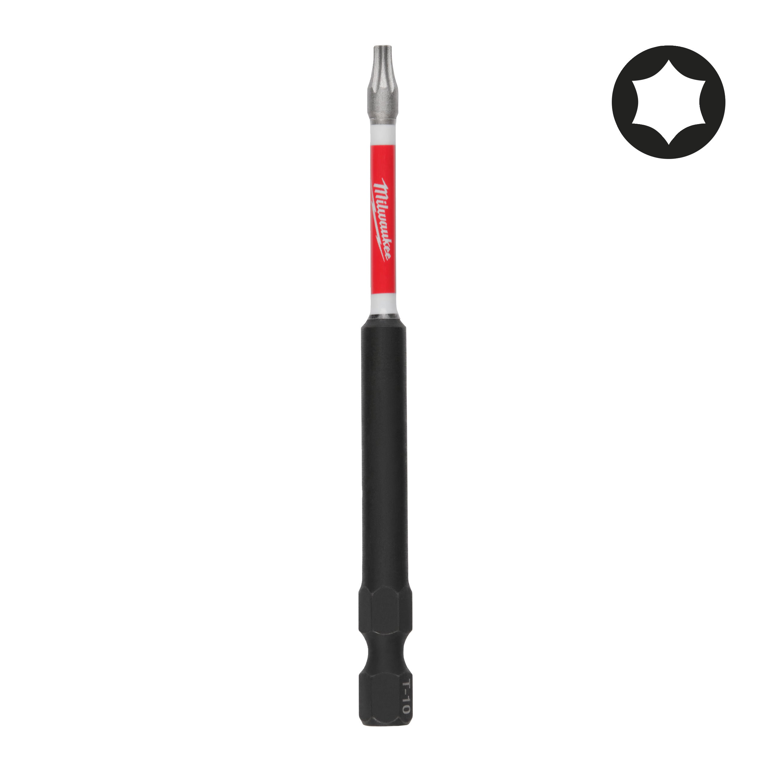 Set biți și chei tubulare Shockwave Biți TX pentru șurubelnițe SHOCKWAVE™ IMPACT DUTY Milwaukee S/Bit ShW TX10 90mm, cod 4932500233