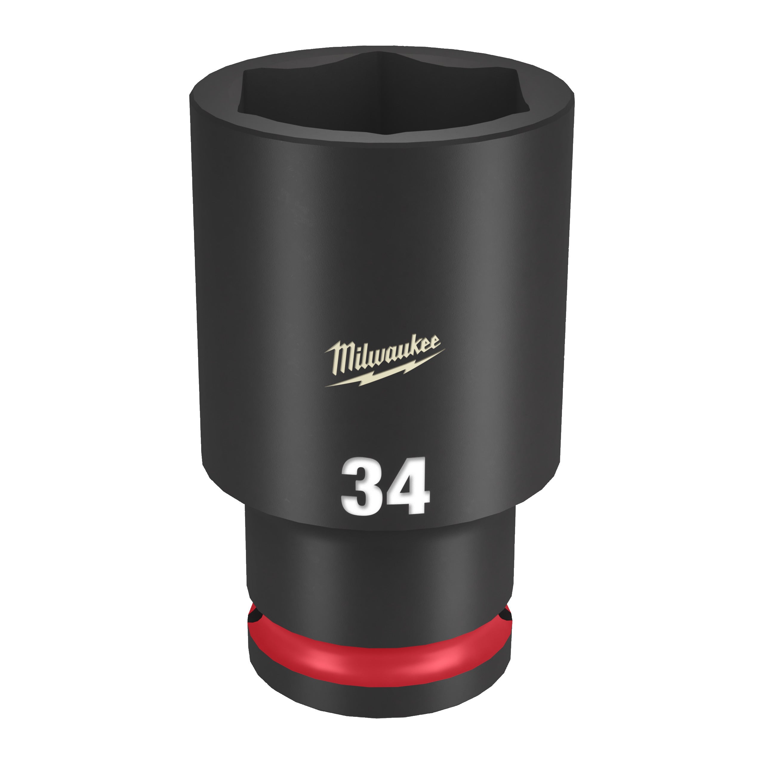 Cheie tubulară Shockwave de impact SHOCKWAVE™ IMPACT DUTY Milwaukee 34mm 1/2'' impact socket deep, cod 4932500304