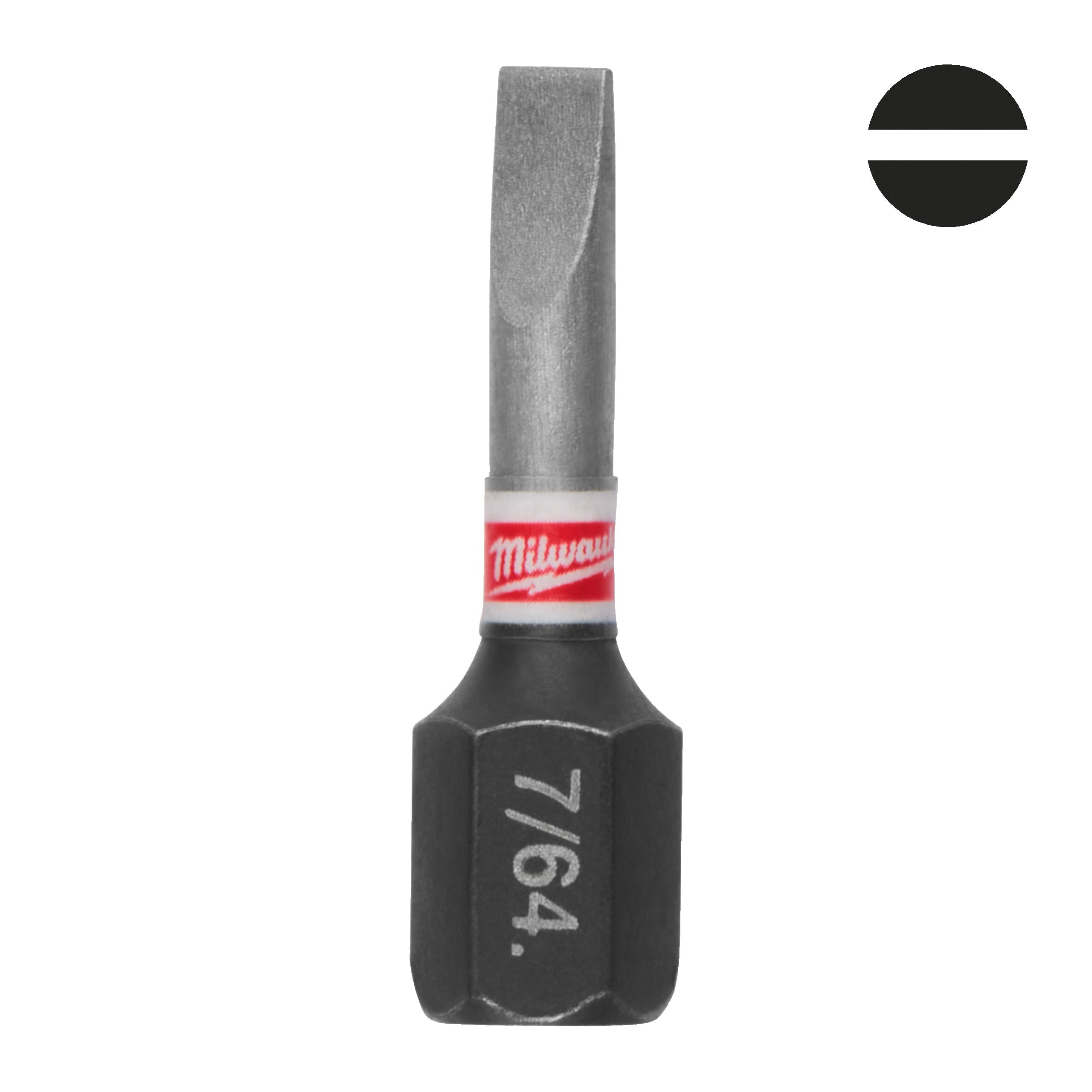Set biți și chei tubulare Shockwave Biți SL pentru șurubelnițe SHOCKWAVE™ IMPACT DUTY Milwaukee S/Bit ShW SL0.6x4.5 25mm, cod 4932500386