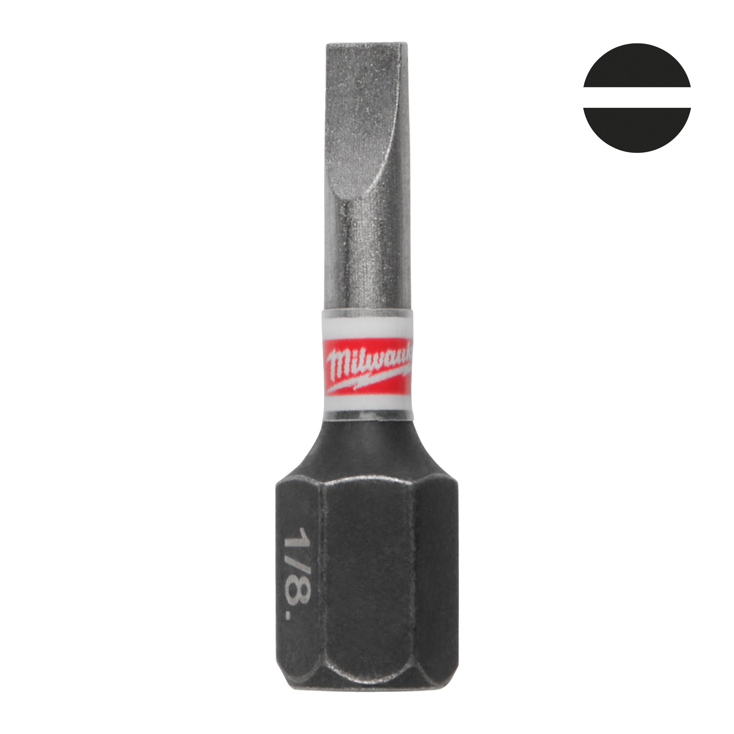 Set biți și chei tubulare Shockwave Biți SL pentru șurubelnițe SHOCKWAVE™ IMPACT DUTY Milwaukee S/Bit ShW SL0.8x5.5 25mm, cod 4932500387