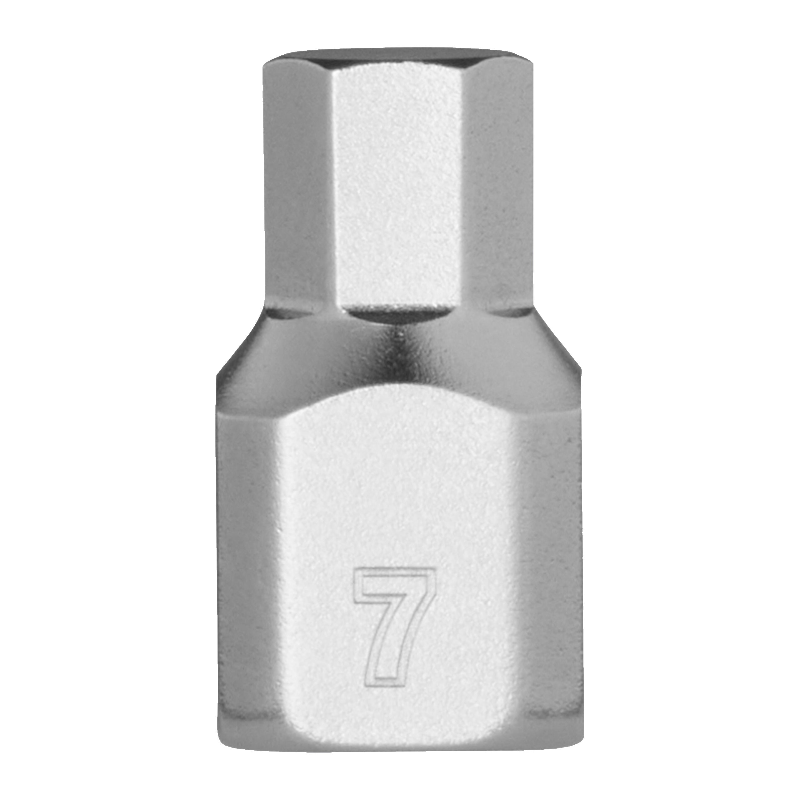 Cap cheie tubulară ¼″ cu bit, Hex stubby Milwaukee 1/4'' Drive 7mm Hex Stubby Bit Socket, cod 4932500479