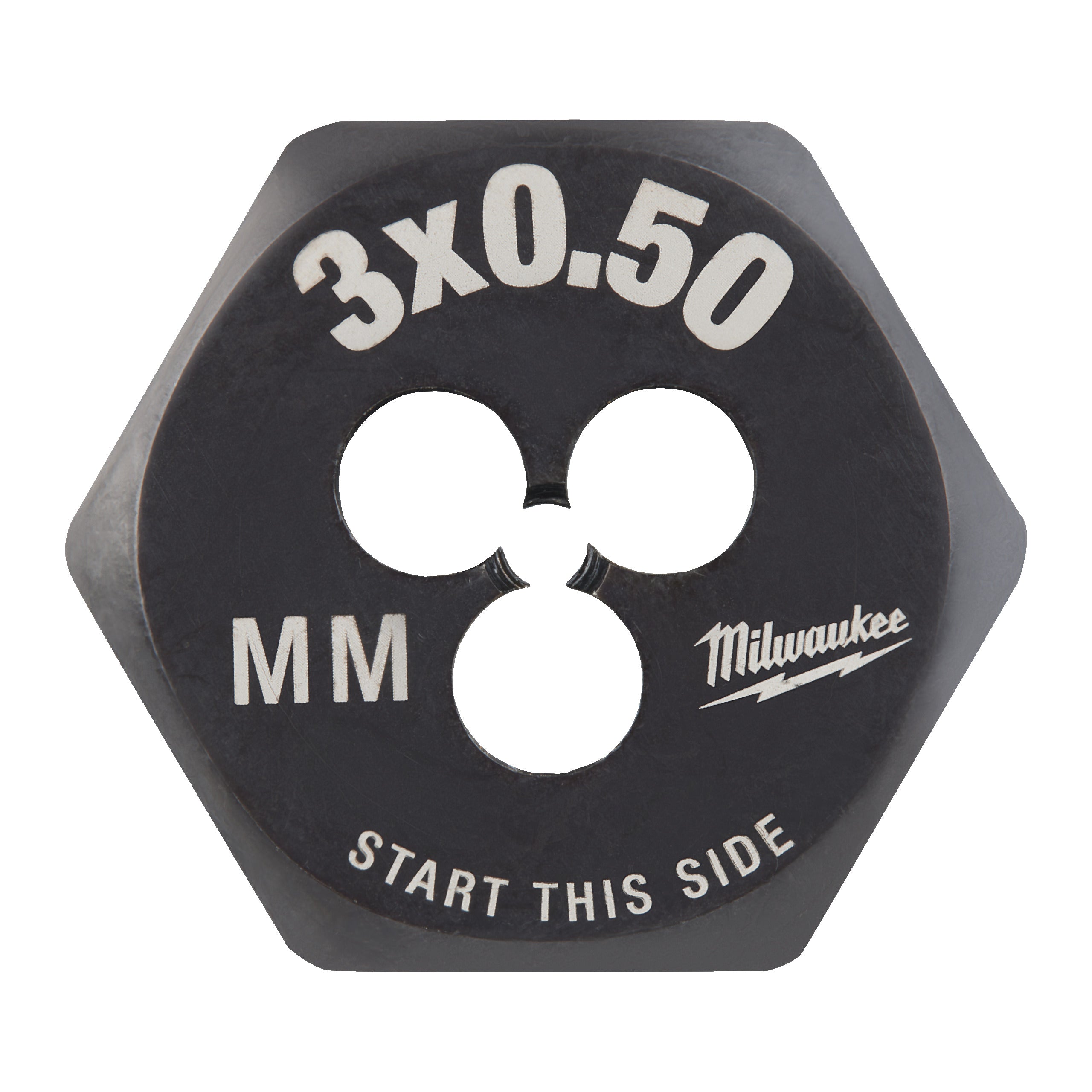 Filiere hexagonale pentru filet metric Milwaukee M3-0.50 mm HEX threading DIE, cod 4932500609
