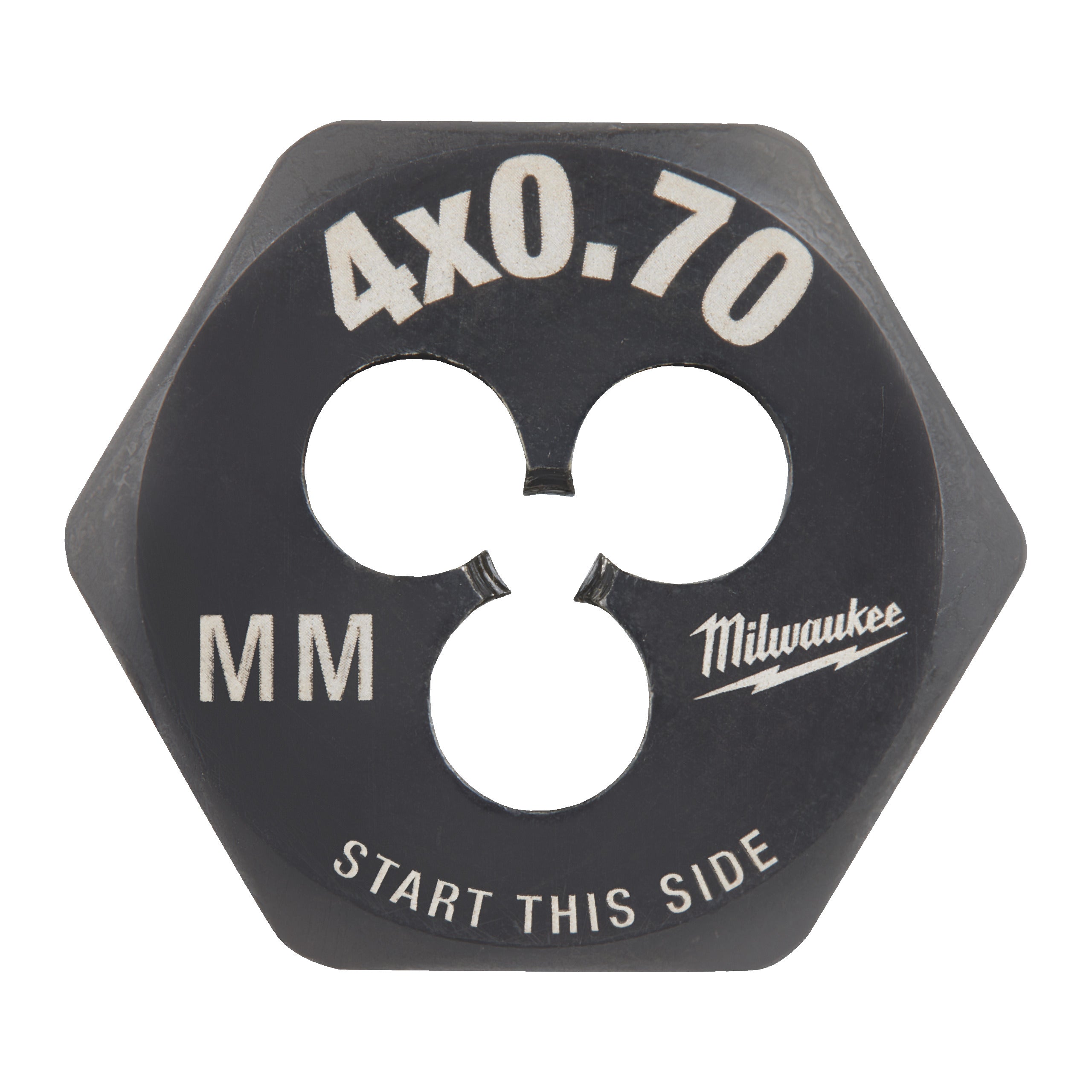 Filiere hexagonale pentru filet metric Milwaukee M4-0.70 mm HEX threading DIE, cod 4932500610
