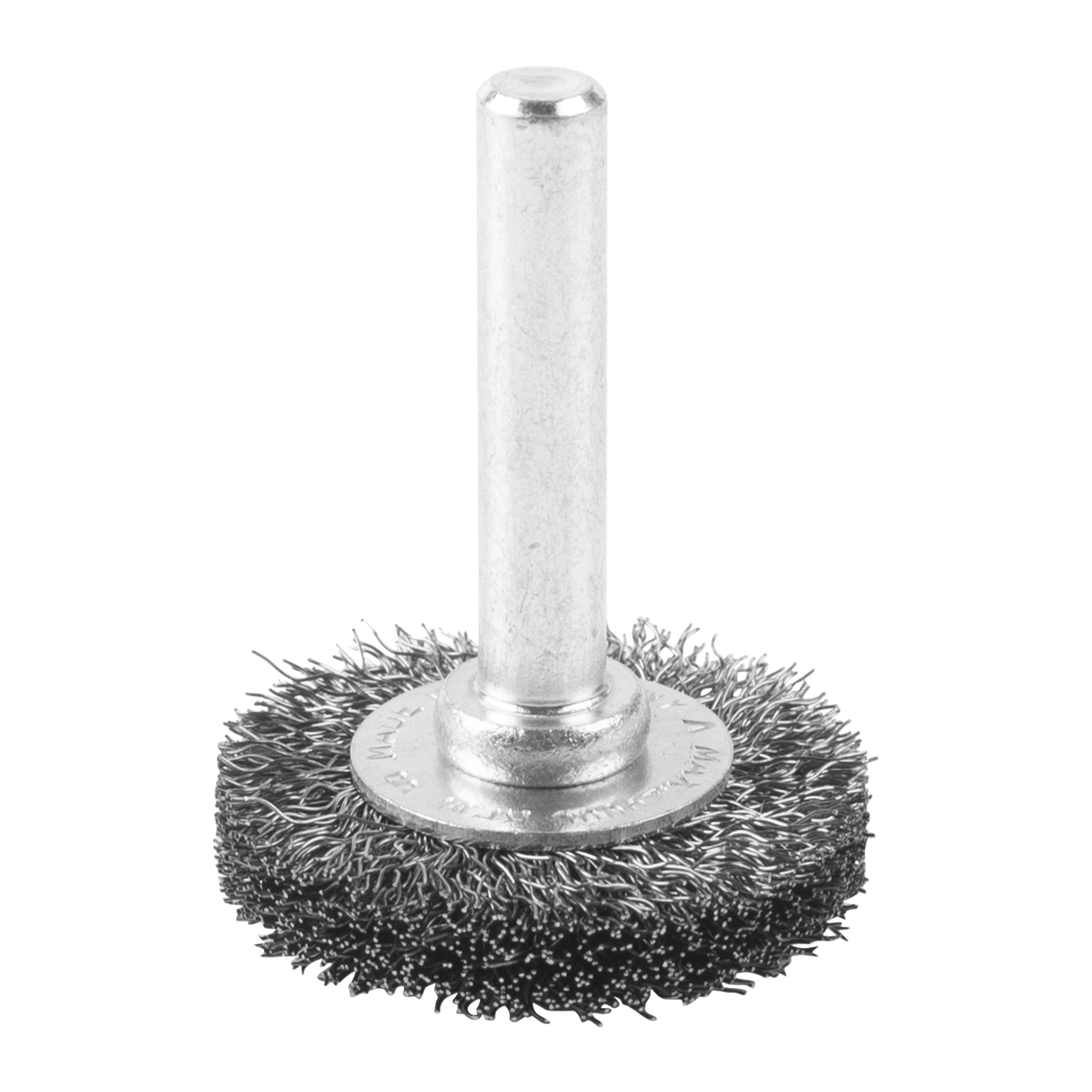 Perie sârmă rotundă ondulată pentru polizor drept Milwaukee Wheel Brush S6 30x6mm Stainless Steel Crimped 0.2mm, cod 4932501700