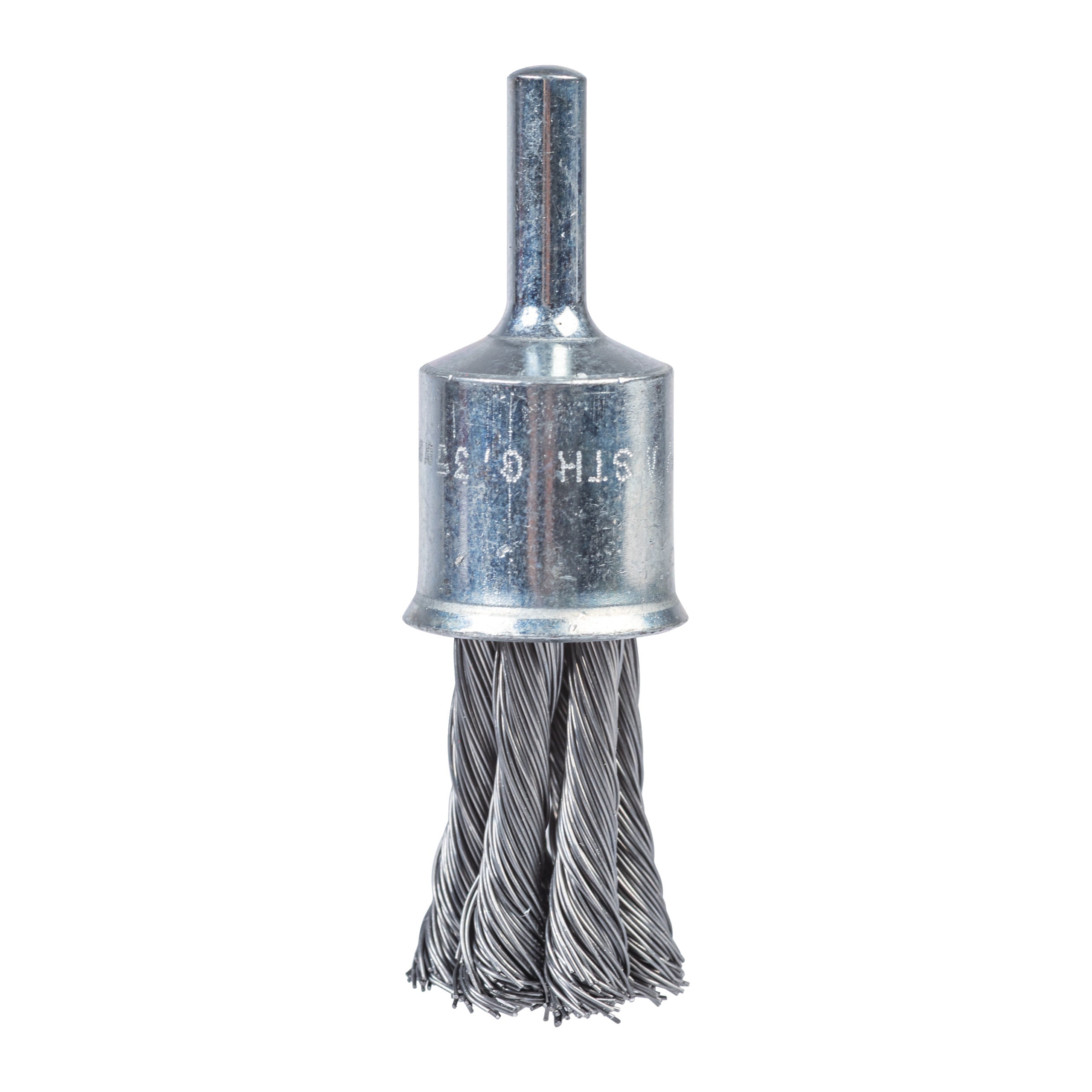 Perie sârmă răsucită tip tijă pentru polizor drept Milwaukee Knot End Brush S6 19x28x72mm Steel 0.35mm, cod 4932501730