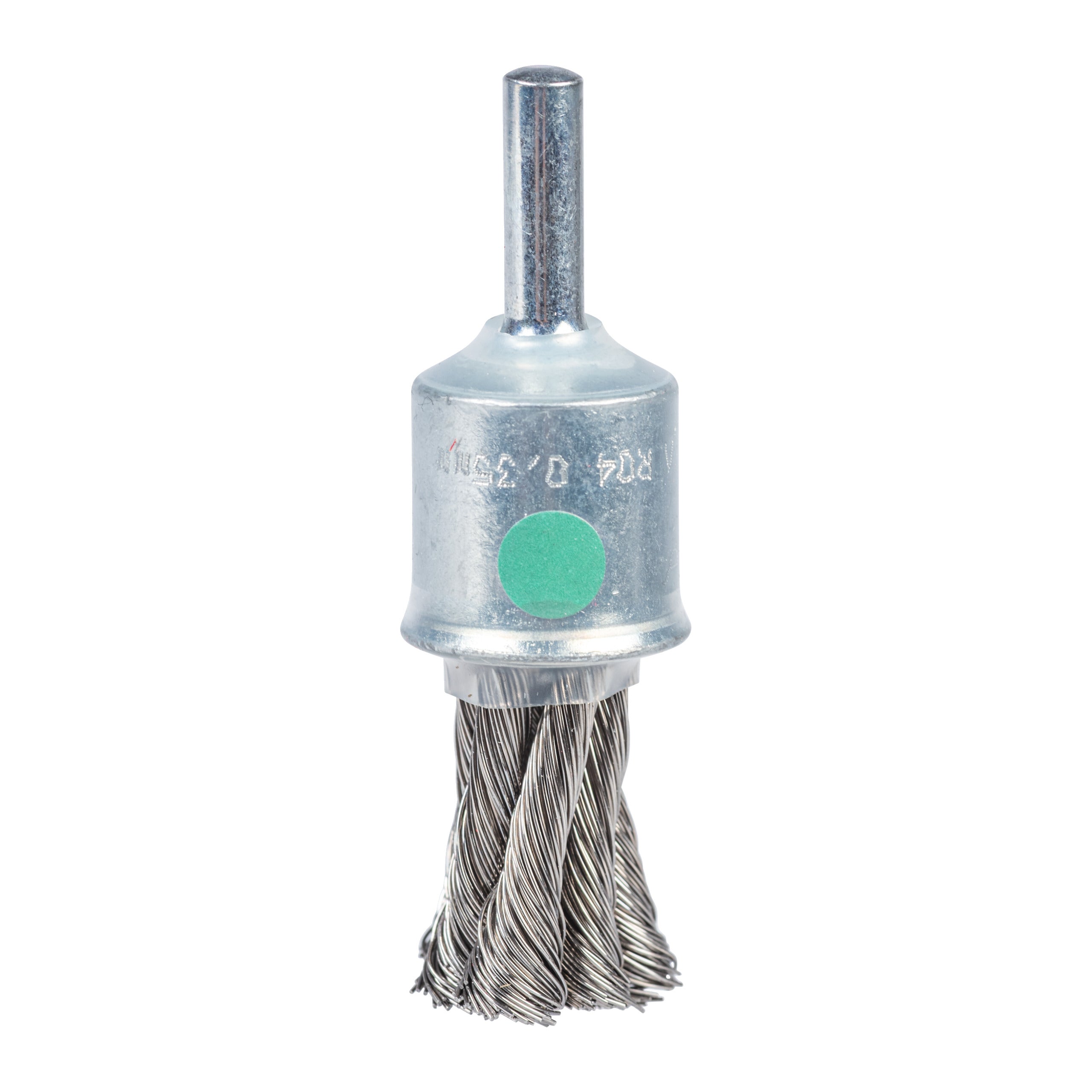 Perie sârmă răsucită tip tijă pentru polizor drept Milwaukee Knot End Brush S6 19x28x72mm Stainless Steel 0.35mm, cod 4932501731