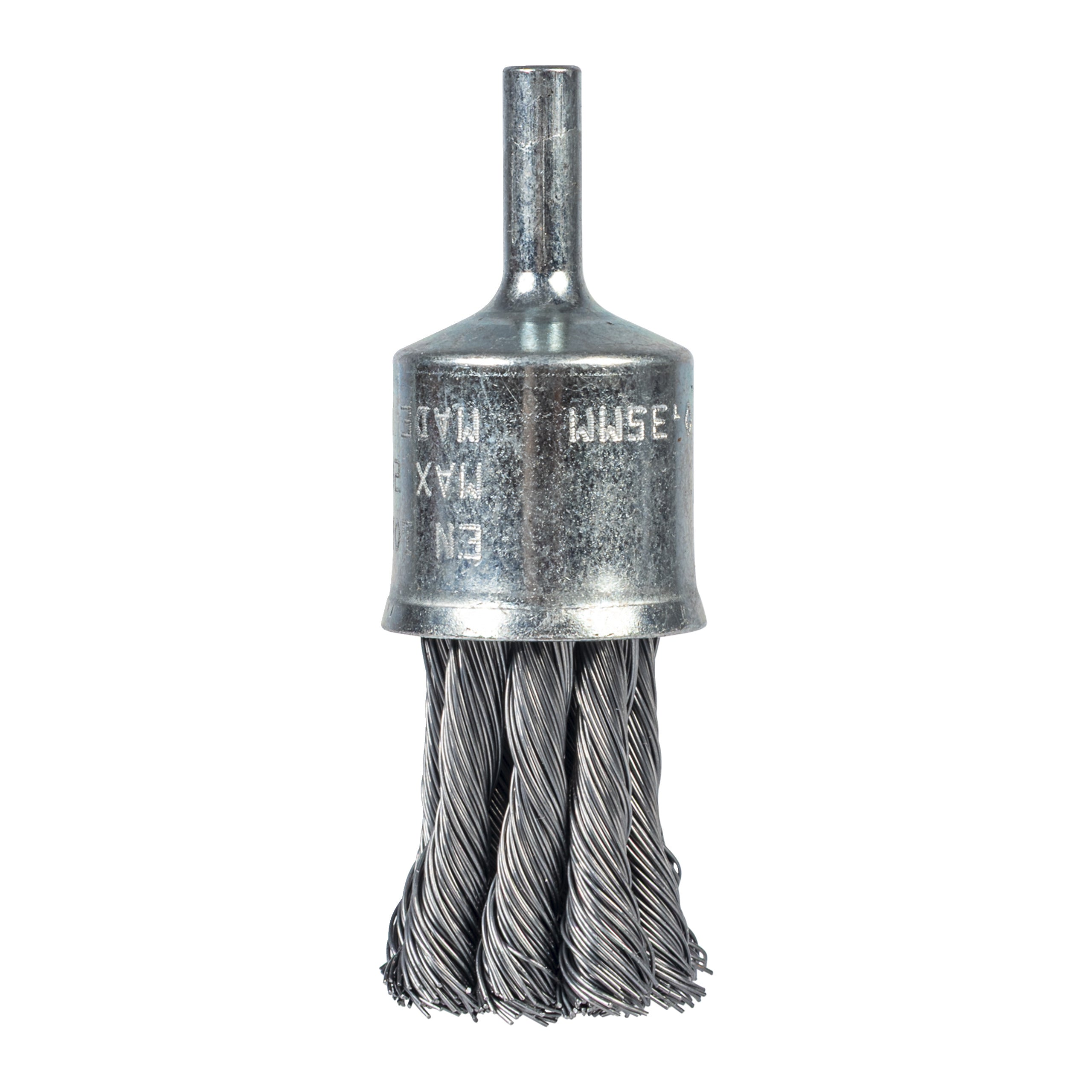 Perie sârmă răsucită tip tijă pentru polizor drept Milwaukee Knot End Brush S6 22x28x72mm Steel 0.35mm, cod 4932501732