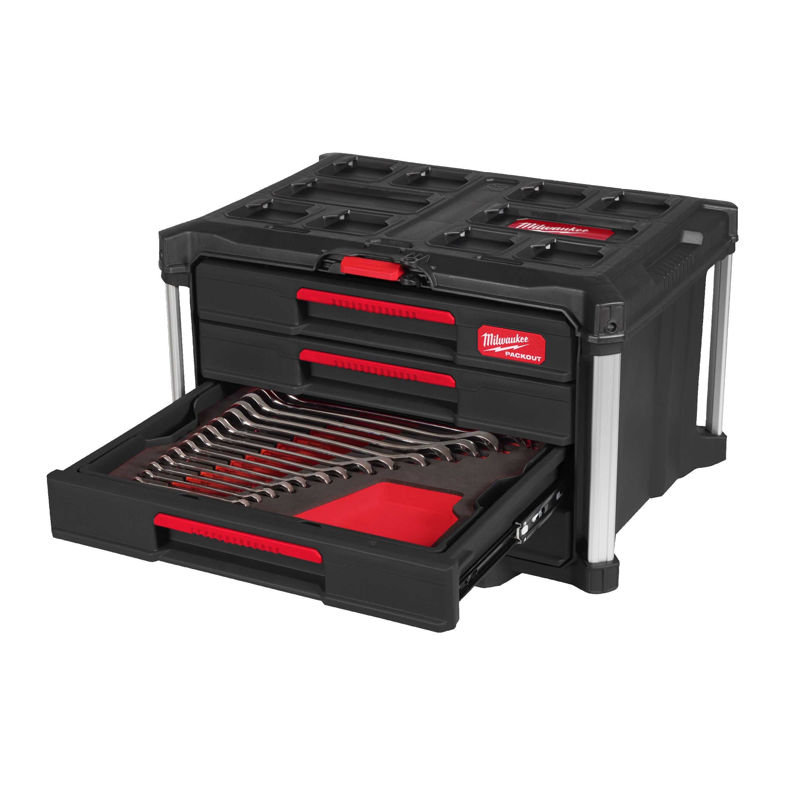 Inserție din spumă PACKOUT™ pentru mecanici Milwaukee 62 pc Filled PackoutTM Spanners Set, cod 4932501865