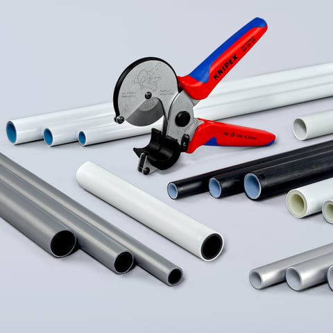 Tăietor tuburi compozite și plastic KNIPEX 902525