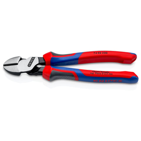 Tăietori diagonali cu pârghie înaltă și mânere comfort KNIPEX 7402200