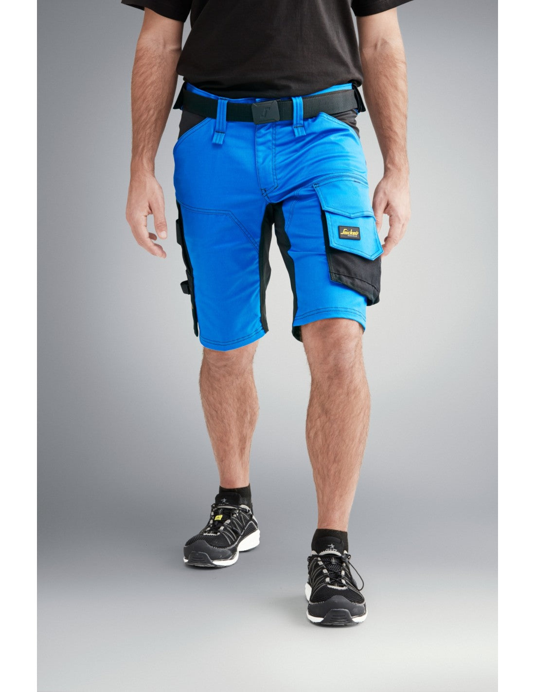 Pantaloni scurți de lucru, stretch, Snickers Workwear, AllroundWork, 6143, True Blue/Black