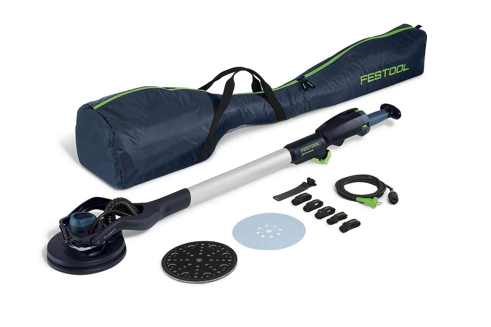 Șlefuitor de pereți cu braț telescopic Festool PLANEX LHS 2-M 225 EQ, cod 577354 + CADOU: 1 x set foi abrazive 205656 + 1 x set foi abrazive 205662 - BIG STORE (Dynamic Tools SRL)