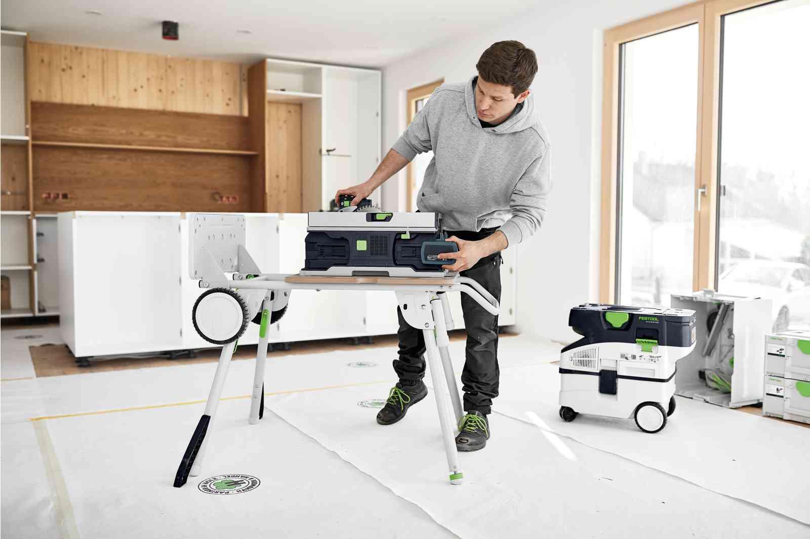 Fierăstrău circular cu masă, cu acumulator Festool CSC SYS 50 EBI-Set, cod 577379 - BIG STORE (Dynamic Tools SRL)