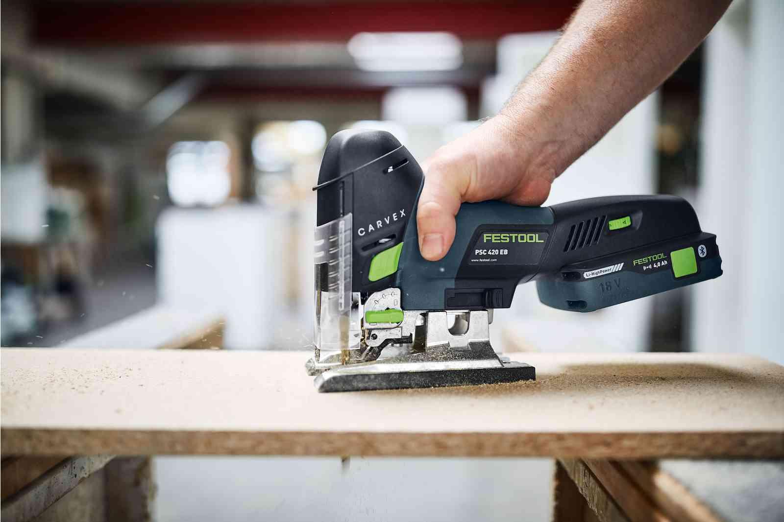 Fierăstrău pendular cu acumulator Festool PSC 420 EB-BASIC, cod 577026 + acumulator BP 18 Li 4,0 CADOU - BIG STORE (Dynamic Tools SRL)