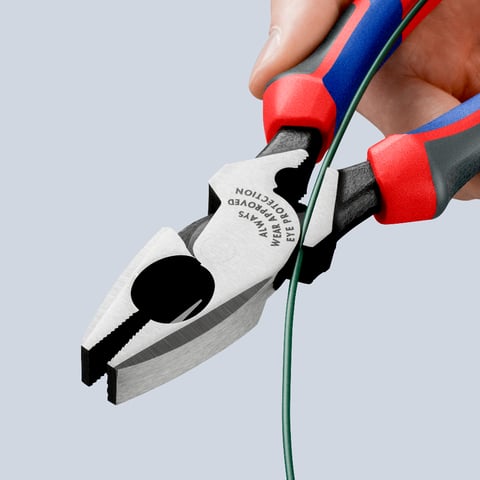 Clești cu vârf ascuțit și tăișuri laterale KNIPEX "Lineman's Pliers" 0912240