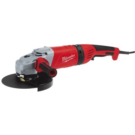 Polizor unghiular 230 mm 2400 W cu mâner anti-vibrații și ambreiaj de siguranță Milwaukee AGVM24-230GEX, cod 4933402475