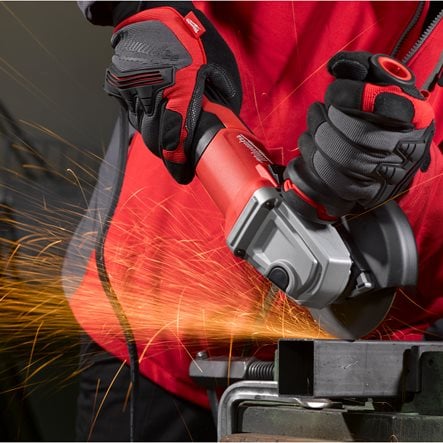 Polizor unghiular 125 mm 1250 W cu mâner anti-vibrații și schimbător lateral Milwaukee AGV13-125XE, cod 4933451218