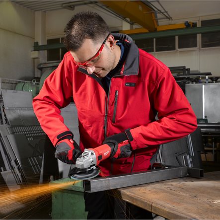 Polizor unghiular 800 W Milwaukee AG800-125EK, ax M14, fără disc, cod 4933451213