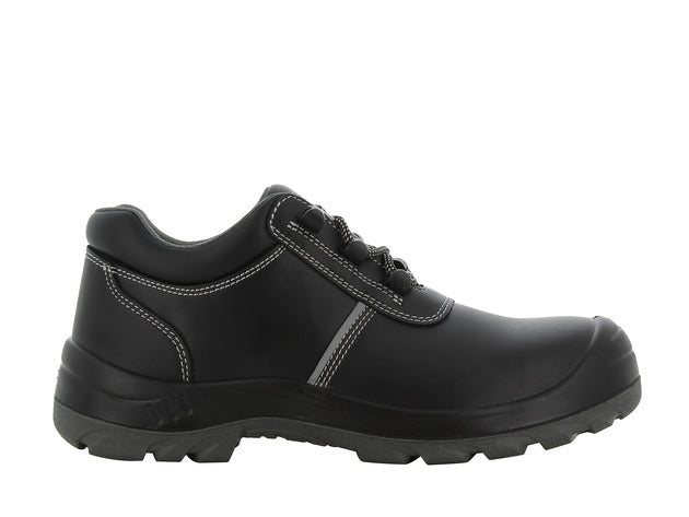Pantof de siguranță din piele cu talpă joasă, ESD, bărbați, Negru/Negru, SAFETY JOGGER AURA 087902