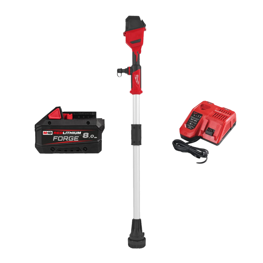 Pompă de apă cu perii Milwaukee M18 BLSWP-801 HYDROPASS, 1 x acumulator M18 FB8, 1 x încărcător M12-18 FC, cod 4933498560