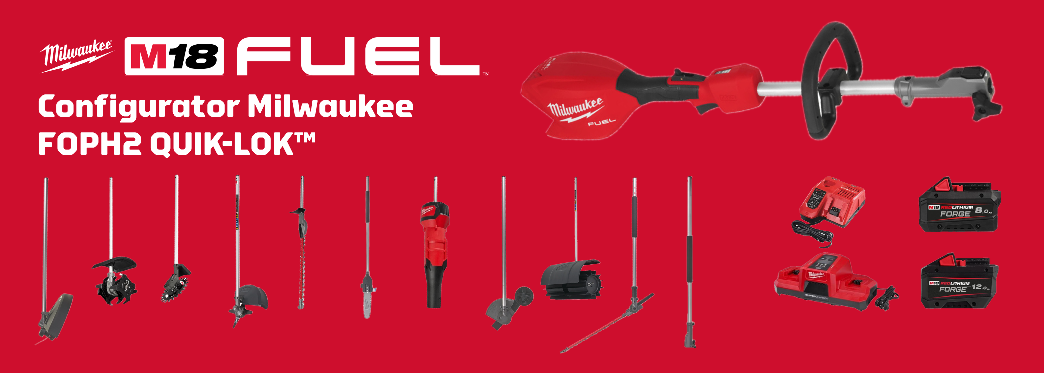 Configurator Milwaukee M18 FUEL™ FOPH2-QUIK-LOK™