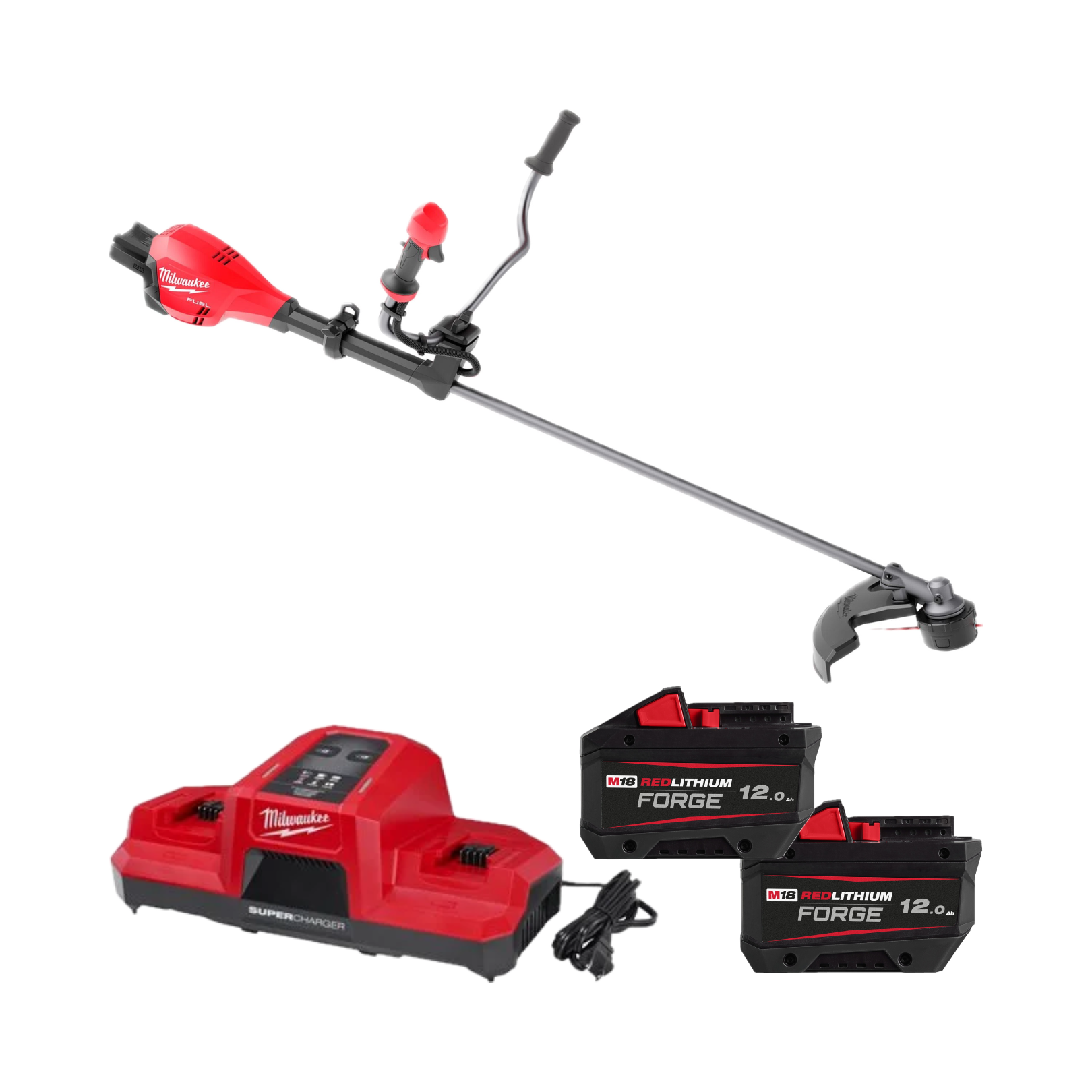 Motocoasă Milwaukee M18™ F2BCU-122 FUEL™, 2 x acumulator M18 FB12, 1 x încărcător M18 DBSC, cod 4933480860