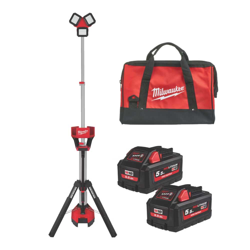 Turn de iluminat cu încărcător Milwaukee M18™ HOSALC, TRUEVIEW™