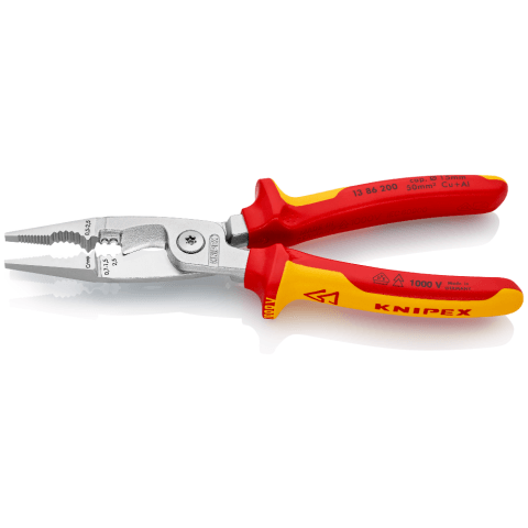 Clește de dezizolat și decapat Knipex, pentru instalaţii pentru electricieni, cod 1386200 - BIG STORE (Dynamic Tools SRL)