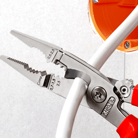 Clește de dezizolat și decapat Knipex, pentru instalaţii pentru electricieni, cod 1386200 - BIG STORE (Dynamic Tools SRL)