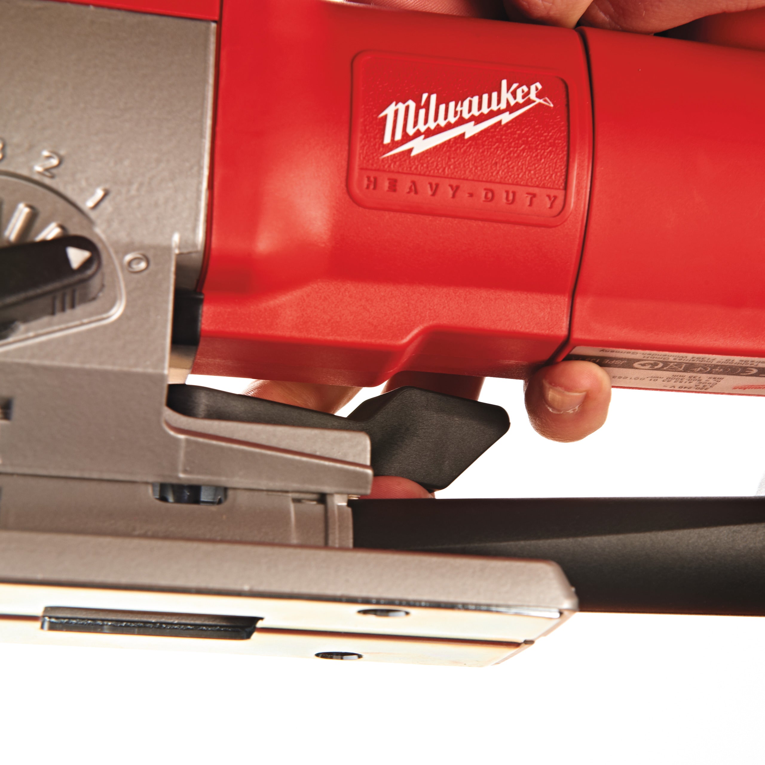 Fierăstrău pendular Heavy Duty, cu mâner superior Milwaukee JSPE 135 TX, cod 4933500568