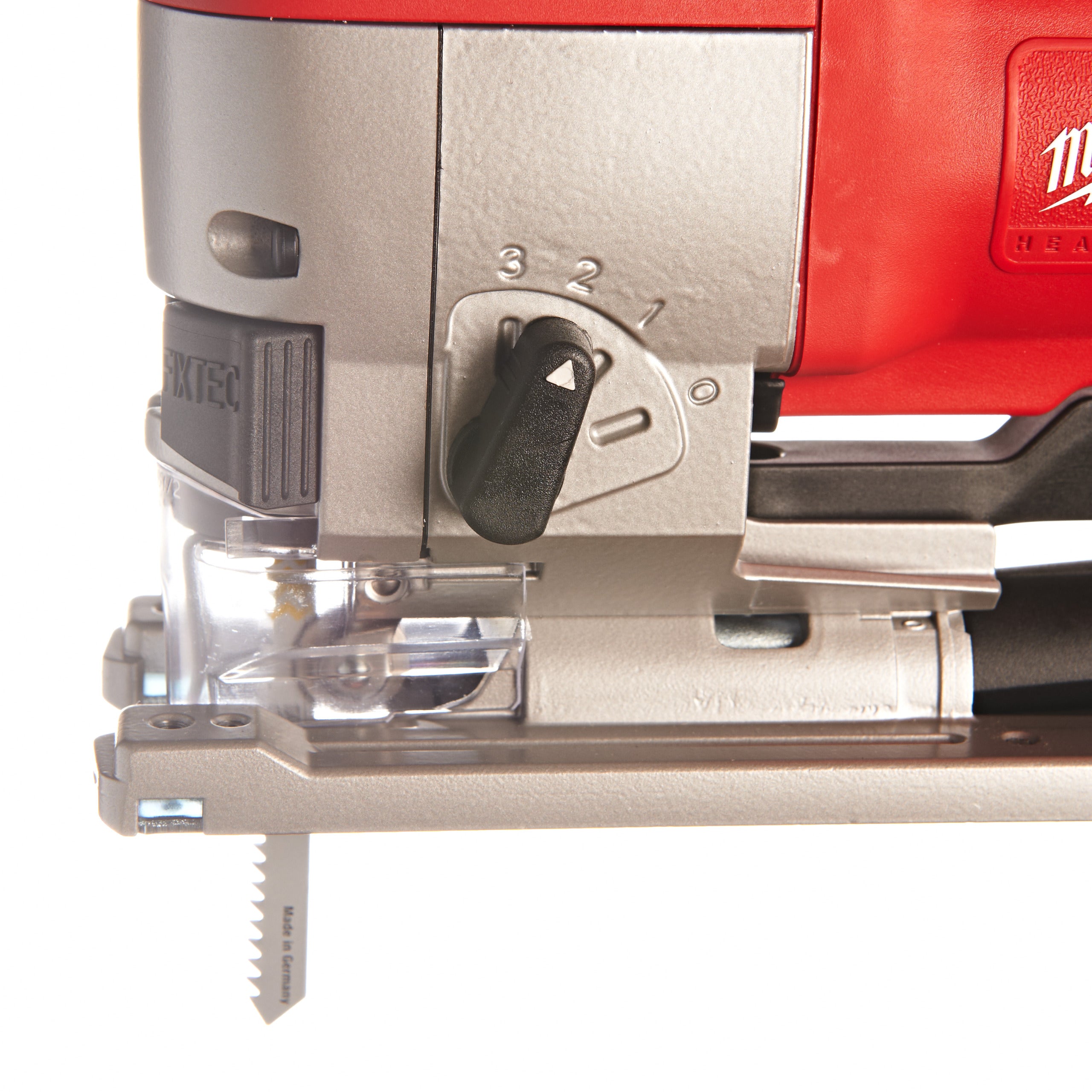 Fierăstrău pendular Heavy Duty, cu mâner superior Milwaukee JSPE 135 TX, cod 4933500568
