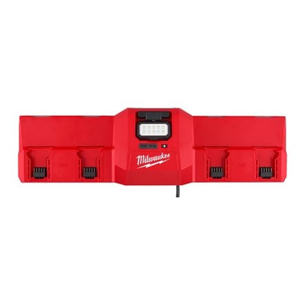 Încărcător magnetic Milwaukee M12-18 GBC4, 2 porturi x M18™, 2 porturi x M12™ sau porturi hibride M18™, USB-C, cod 4933493863