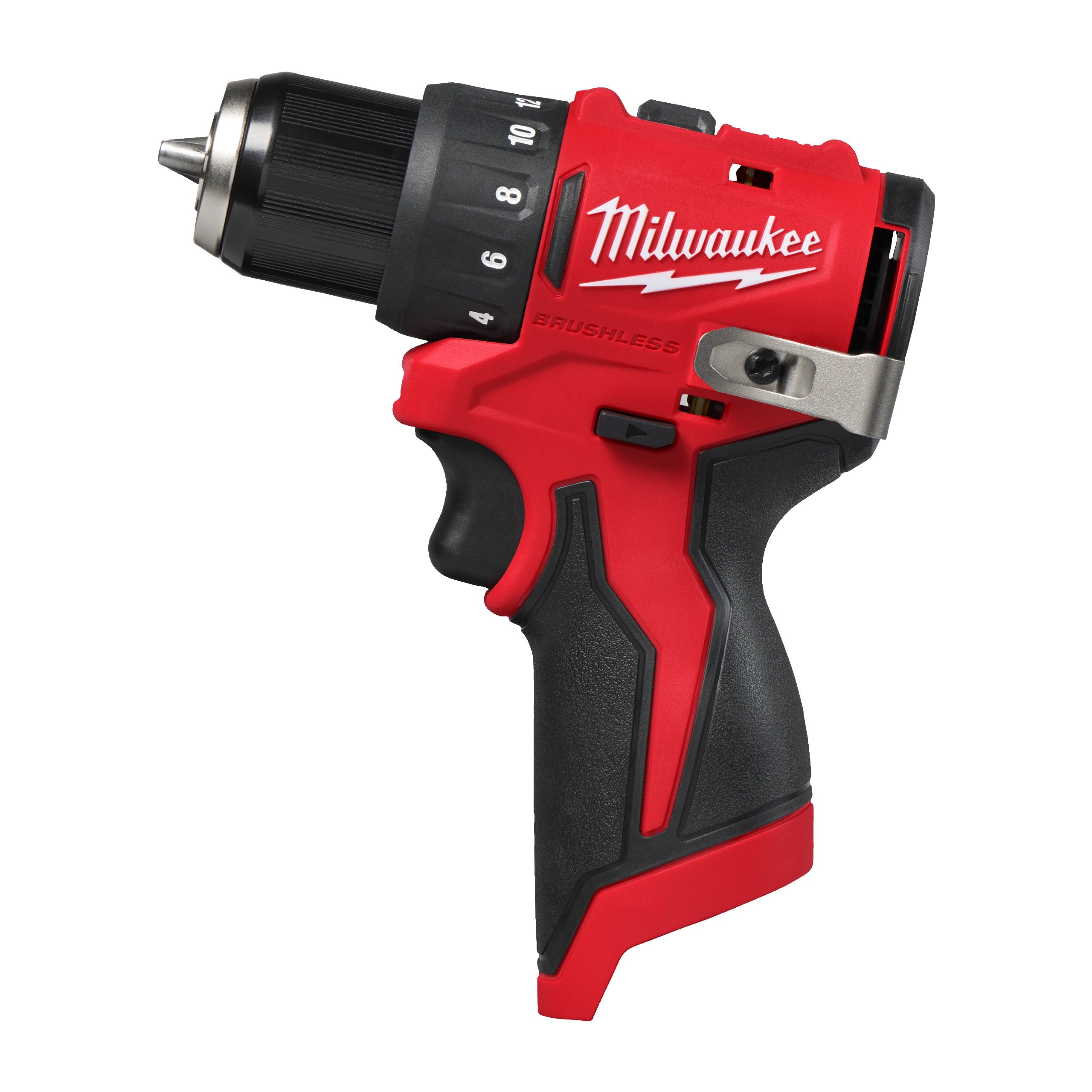 Mașină compactă de găurit, fără perii Milwaukee M12 BLDDRC-0, cod 4933499683