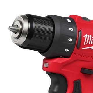 Mașină de găurit compactă, fără perii, Milwaukee M12 BLDDRC-402C, 2 x acumulator M12 B4, 1 x încărcător C12 C, cutie plastic, cod 4933499688