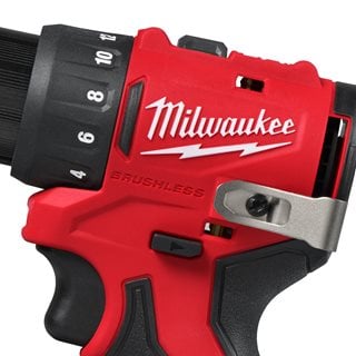 Mașină de găurit compactă, fără perii, Milwaukee M12 BLDDRC-402C, 2 x acumulator M12 B4, 1 x încărcător C12 C, cutie plastic, cod 4933499688