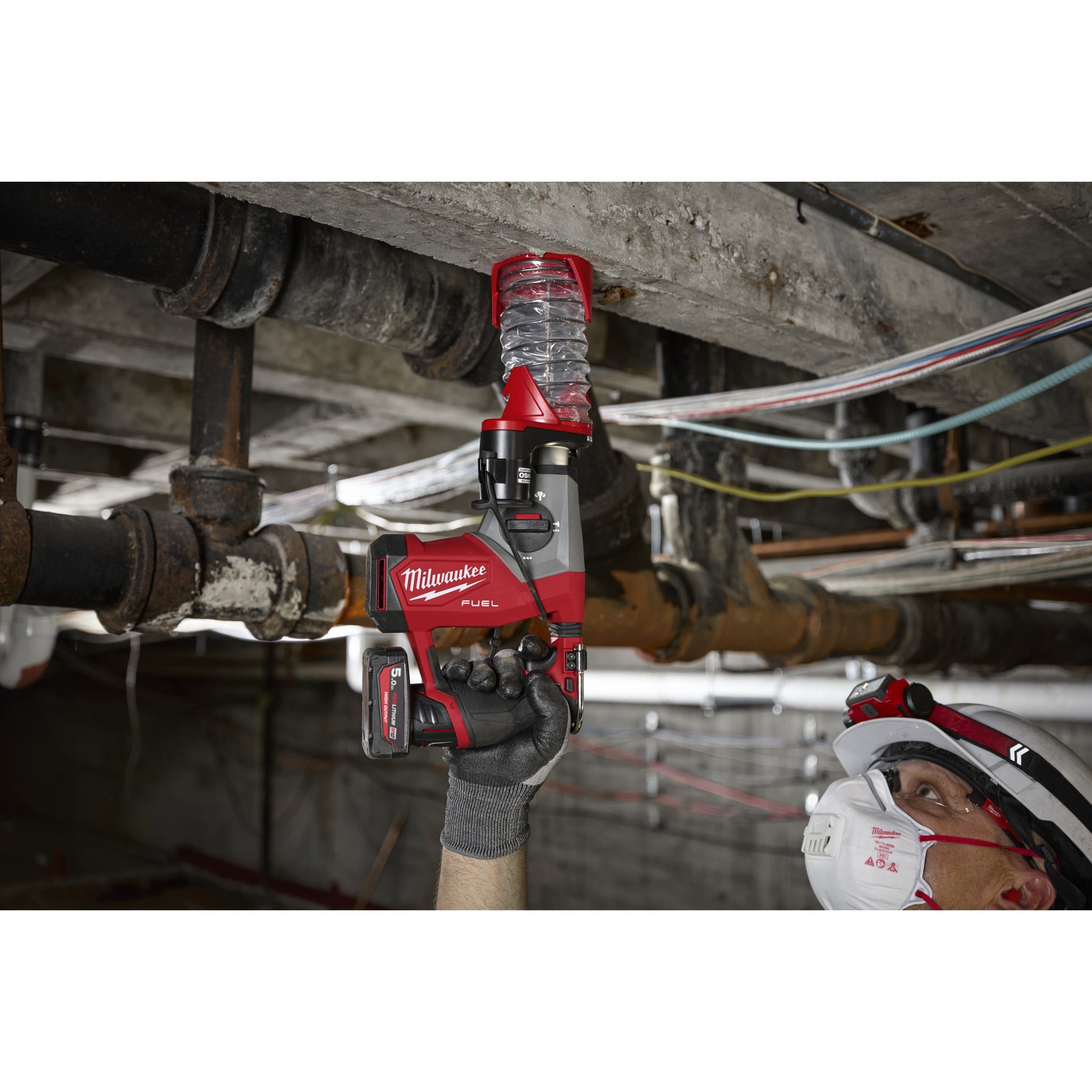 Ciocan rotopercutor SDS-plus Milwaukee M12 FHAC16-502X FUEL™ compact 16 mm, cod 4933499185
