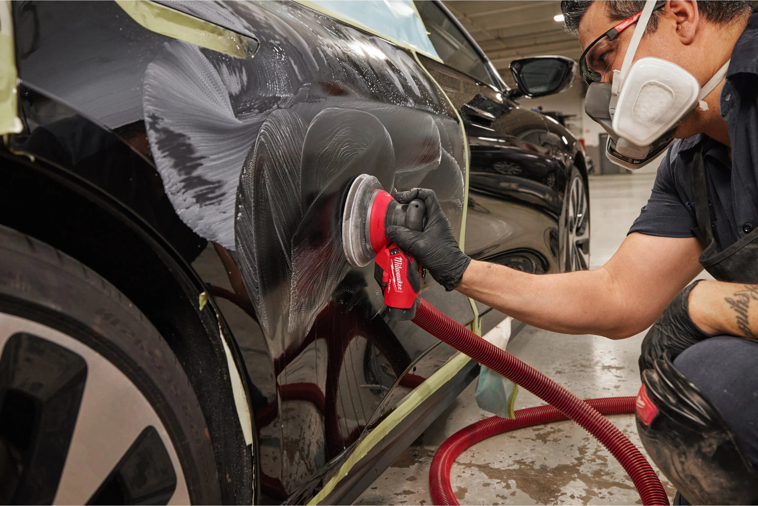 Șlefuitor orbital Milwaukee M12 FROS5-0, 150 mm cu orbită de 5.0 mm, cod 4933493650