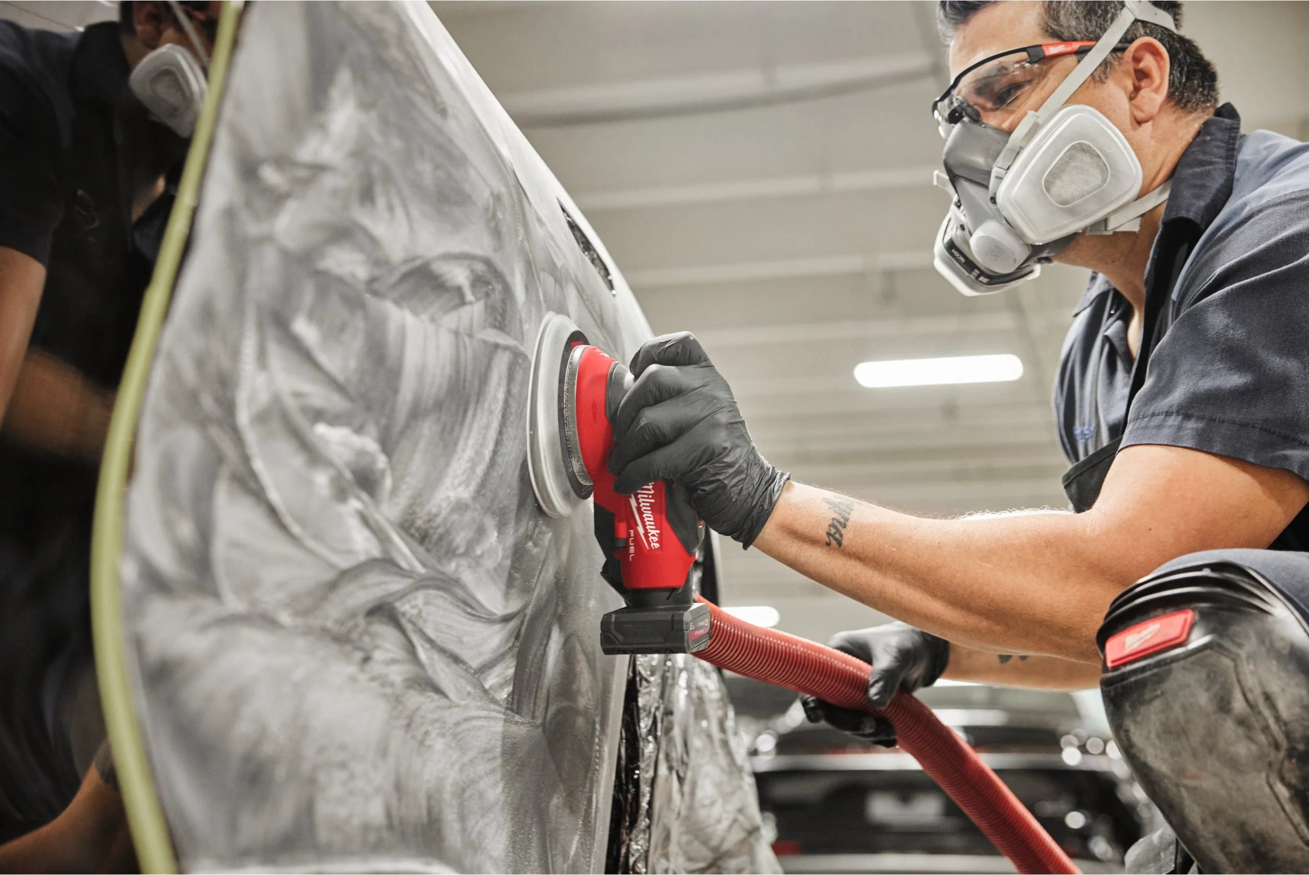 Șlefuitor orbital Milwaukee M12 FROS5-0, 150 mm cu orbită de 5.0 mm, cod 4933493650