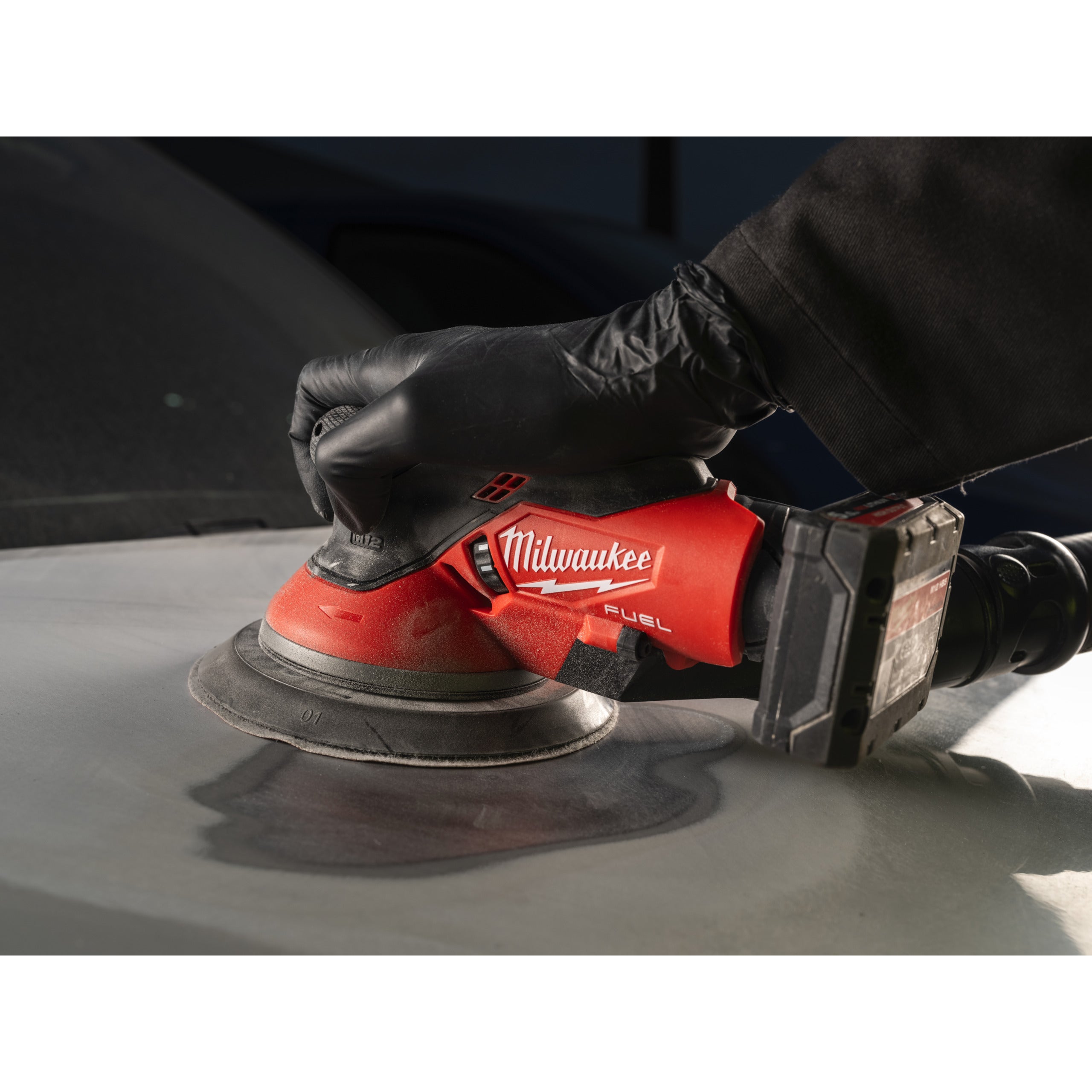 Șlefuitor orbital Milwaukee M12 FROS5-502X FUEL™ 150 mm cu orbită de 5.0 mm, cod 4933493651